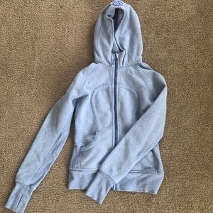 Blue Lululemon scuba hoodie